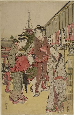 Torii Kiyonaga: Shopping in Asakusa - Harvard Art Museum