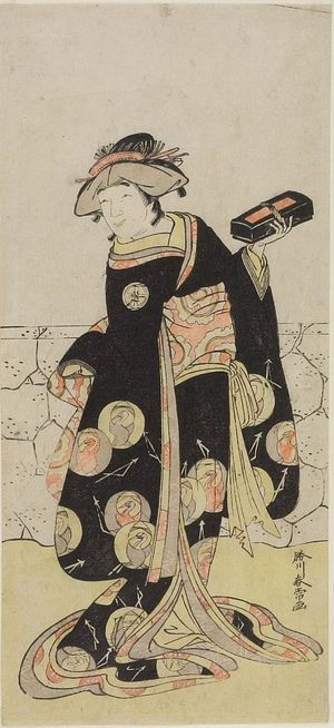 Katsukawa Shunjô: Actor Otani Tokuji AS A MAID SERVANT, Edo period, - Harvard Art Museum
