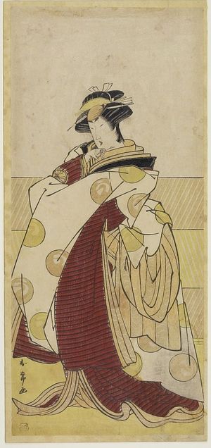 Katsukawa Shunjô: Actor Segawa Kikujirô AS A FEMALE SHITTEI, Edo period, - ハーバード大学