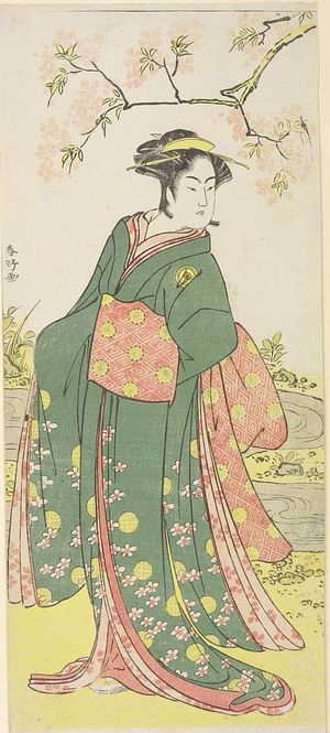 Katsukawa Shunko: Actor TAMAZAWA SAIJIRO AS A WOMAN - Harvard Art Museum