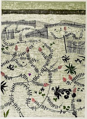 Kitaoka Fumio: Sandflowers, Shôwa period, dated 1961 - Harvard Art Museum