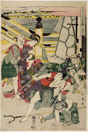 Katsukawa Shun'ei: Act Three from the series Treasury of Loyal Retainers (Chûshingura: San danme) - Harvard Art Museum