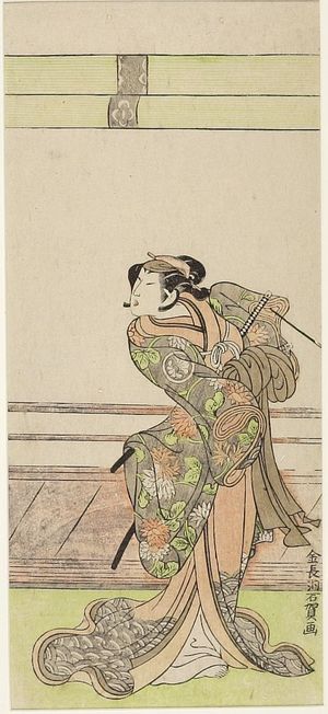 Kinchodo Sekiga: Actor Onoe KIKUNOJO AS A FEMALE SAMURAI - Harvard Art Museum