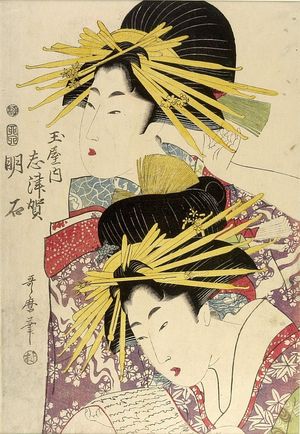 Kitagawa Utamaro: HEAD & SHOULDERS 2 WOMEN - Harvard Art Museum