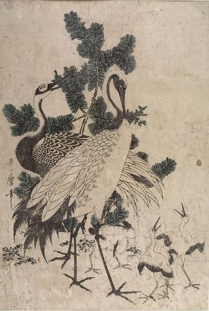 Kitagawa Utamaro: PAIR OF CRANES - Harvard Art Museum