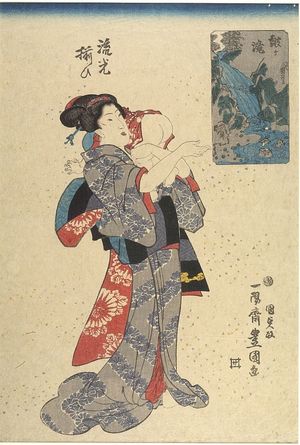 Utagawa Kunisada, 歌川国貞 (Utagawa Kunisada)による浮世絵「MOTHER AND CHILD」