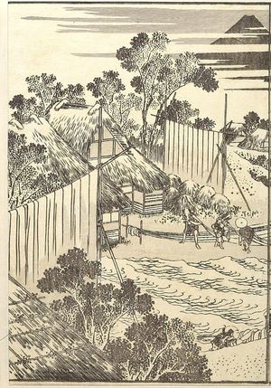 葛飾北斎: Summer Fuji in Inage-ryô (Inage-ryô natsu no Fuji): Detatched page from One Hundred Views of Mount Fuji (Fugaku hyakkei) Vol. 3, Edo period, circa 1835-1847 - ハーバード大学