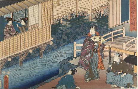 Utagawa Kunisada, 歌川国貞 (Utagawa Kunisada)による浮世絵「YUKARI NO UTENSHU」