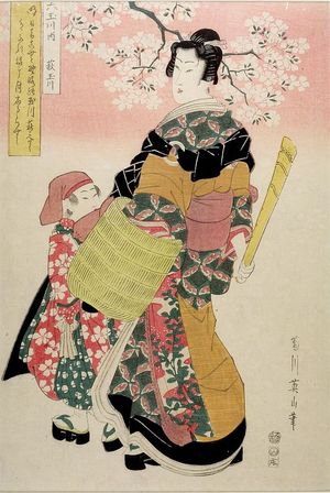 Kikugawa Eizan: Tamagawa River in Hagi (Hagi no Tamagawa), from the series Six Tama Rivers (Roku Tamagawa no uchi), Late Edo period, circa early to mid 19th century - Harvard Art Museum