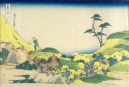 葛飾北斎: Lower Meguro (Shimo-Meguro), from the series Thirty-Six Views of Mount Fuji (Fugaku sanjûrokkei), Late Edo period, circa 1829-1833 - ハーバード大学