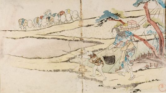 Kubo Shunman: Carrying Lunch to Rice Planters, Edo period, circa early 19th century - Harvard Art Museum