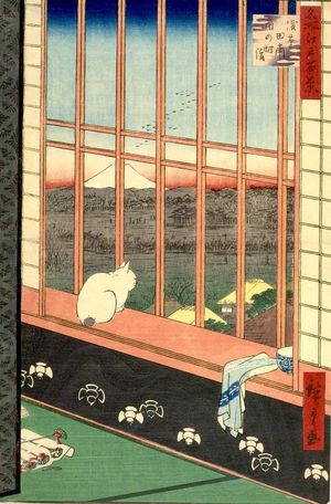 歌川広重: Asakusa Ricefields and Torinomachi Festival (Asakusa tambo Torinomachi môde), Number 101 from the series One Hundred Famous Views of Edo (Meisho Edo hyakkei), Edo period, dated 1857 (11th month) - ハーバード大学