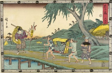 歌川広重: Act Six from the series Treasury of Loyal Retainers (Chûshingura: Roku danme), Late Edo period, circa 1843-1845 - ハーバード大学