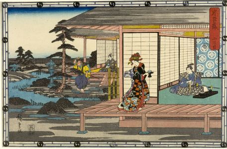 Utagawa Hiroshige: Act Two from the series Treasury of Loyal Retainers (Chûshingura: Ni danme) - Harvard Art Museum