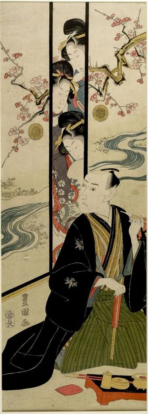 Utagawa Toyokuni I: Actor Ichikawa Yaozô 3rd Calling - Harvard Art Museum