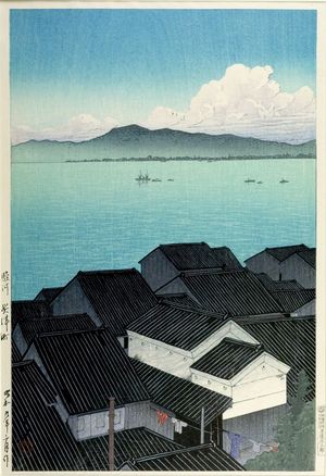 川瀬巴水: Okitsu, Suruga Province, Shôwa period, dated 1934 - ハーバード大学