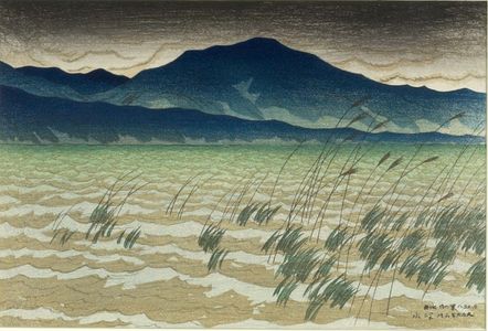 Ito Shinsui: Hira, from the series Eight Views of Lake Biwa (ômi hakkei), Taishô period, dated 1917 - Harvard Art Museum