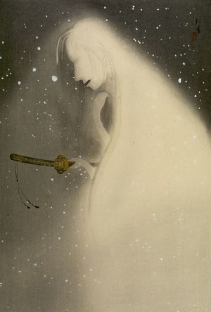 Shôen Uemura: Ghost with Sword - Harvard Art Museum