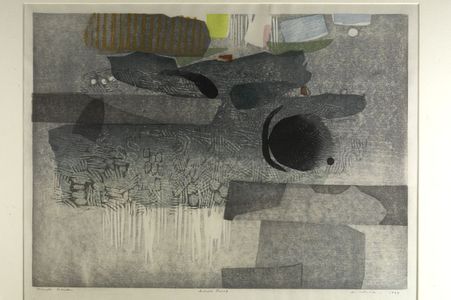 Ansei Uchima: Temple Garden (Artist's Proof), Shôwa period, 1964 - ハーバード大学