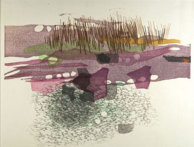 Ansei Uchima: Autumn Stream (Aki no mizu), Shôwa period, 1963 - Harvard Art Museum