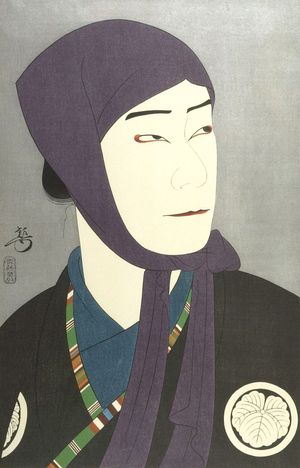 吉川観方: Actor Nakamura Ganjirô as Kamiya Jihei, Taishô period, circa 1922 - ハーバード大学