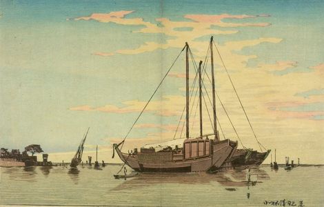 小林清親: Fine Day (Tsukuda ryôsei), Meiji period, - ハーバード大学