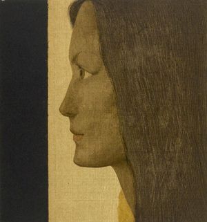 Fukui Ryônosuke: Profile Head of a Girl, Shôwa period, - Harvard Art Museum