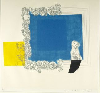 Ikeda Masuo: Blue in the Mirror, Shôwa period, dated 1965 - ハーバード大学