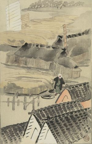 Nagai Hyôsai: Nishinomiya, Number 5 from the series Pictures of Famous Places in Osaka and Kobe (Hanshin meishô zue), Taishô period, dated 1916 - Harvard Art Museum