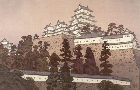 Yoshida Toshi: Castle at Himeji, Shôwa period, 1951 - Harvard Art Museum
