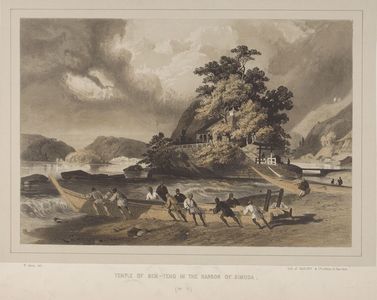 Unknown: 7th of 10 GRAPHIC SCENES OF THE JAPAN EXPEDITION BY WILLIAM HEINE - Harvard Art Museum