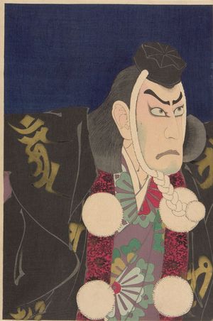 月岡芳年: Actor Ichikawa Danjûrô 9th as Benkei in the Play 