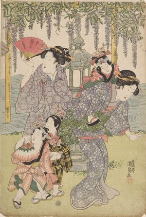 Utagawa Kunisada: Women and Children - Harvard Art Museum