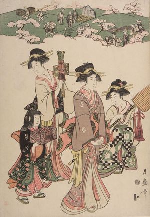 Kitagawa Tsukimaro: Buyô Asukayama Shôkei - Harvard Art Museum