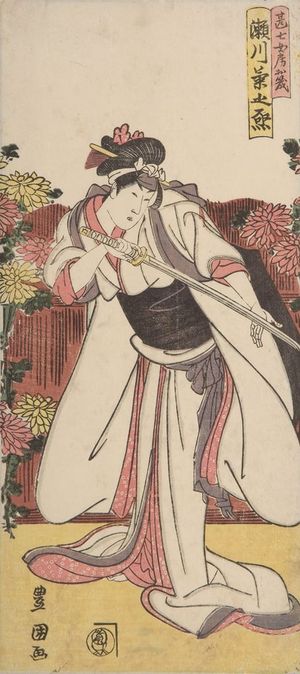 Utagawa Toyokuni I: Actor Segawa Kikunojô (5th of Series of Five Actors) - Harvard Art Museum