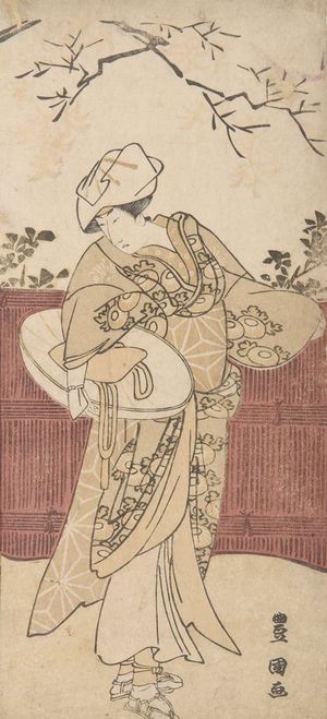 Utagawa Toyokuni I: Actor Segawa Kikunojô 3rd as a Female Traveler - Harvard Art Museum