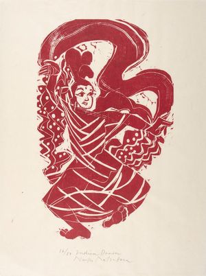 松原直子: Page from Hagoromo (Feathered Robe), Shôwa period, circa 1984-1986 - ハーバード大学