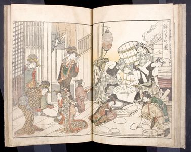 Kitagawa Utamaro: Illustrated Book on Anuual Events in the Gay Quarters (Seirô ehon nenjû gyôji) Volume Two, Late Edo period, published in 1804 - Harvard Art Museum