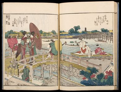 Unknown: Picture Book Sumida River A Glance of Both Shores (Ehon Sumida gawa ryogan ichiran), Vol. 1 - Harvard Art Museum