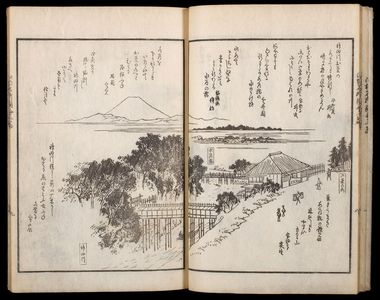 Utagawa Hiroshige: Illustrated Satirical Poems About Famous Scenic Views in Edo (Kyôka Edo meisho zue), Vol. 2, Late Edo period, dated 1856 (Ansei 3, 5th month) - Harvard Art Museum
