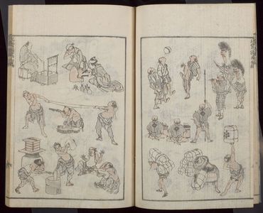 葛飾北斎: Random Sketches by Hokusai (Hokusai manga) Vol. 1, Late Edo period, circa 1834 - ハーバード大学