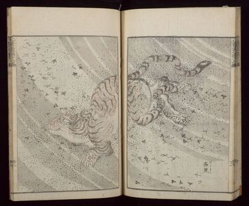 葛飾北斎: Random Sketches by Hokusai (Hokusai manga) Vol. 13, Late Edo period, dated 1849 - ハーバード大学