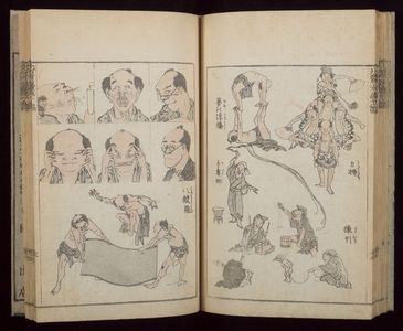 葛飾北斎: Random Sketches by Hokusai (Hokusai manga) Vol. 10, Late Edo period, dated 1819 - ハーバード大学