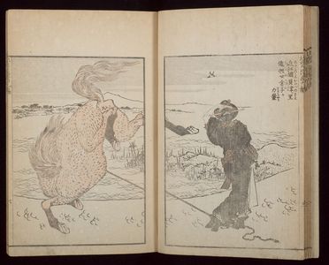 葛飾北斎: Random Sketches by Hokusai (Hokusai manga) Vol. 9, Late Edo period, dated 1819 (Bunsei 2) - ハーバード大学