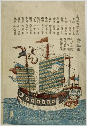 Unknown, 無款 (null)による浮世絵「Chinese Junk, Late Edo period, circa 1840」