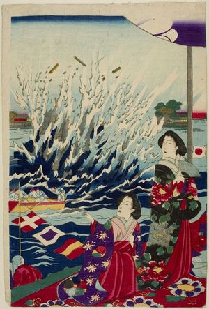 Unknown: Port Festival Scene, Meiji period, 1890 - Harvard Art Museum