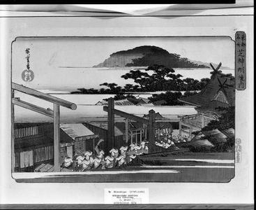 歌川広重: Within the precincts of the Shiba Shrine, Late Edo period, circa 1830-1839 - ハーバード大学
