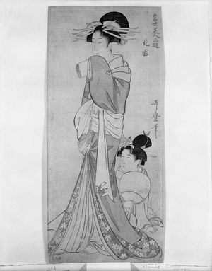 喜多川歌麿: Northern Country from the series Three Amusements of Contemporary Beauties, Late Edo period, circa 1800 - ハーバード大学