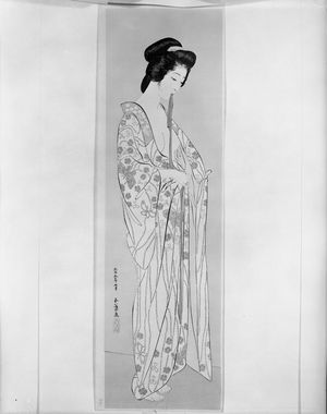 橋口五葉: Woman Dressing (posthumous edition circa 1922?), Taishô period, circa 1919-1922 - ハーバード大学