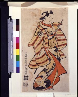 鳥居清倍: Actor Tomizawa Hansaburô as a Wakashu, Edo period, datable to 1715 - ハーバード大学